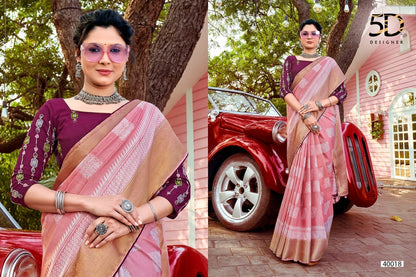 Radhe-7 5D Designer Dola Jacquard Sarees