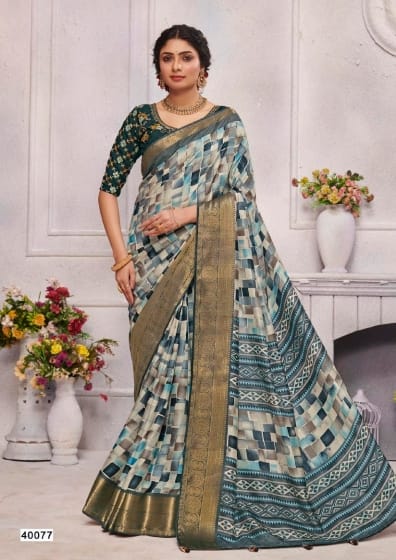 Radhe-9 5D Designer Soft Dola Sarees