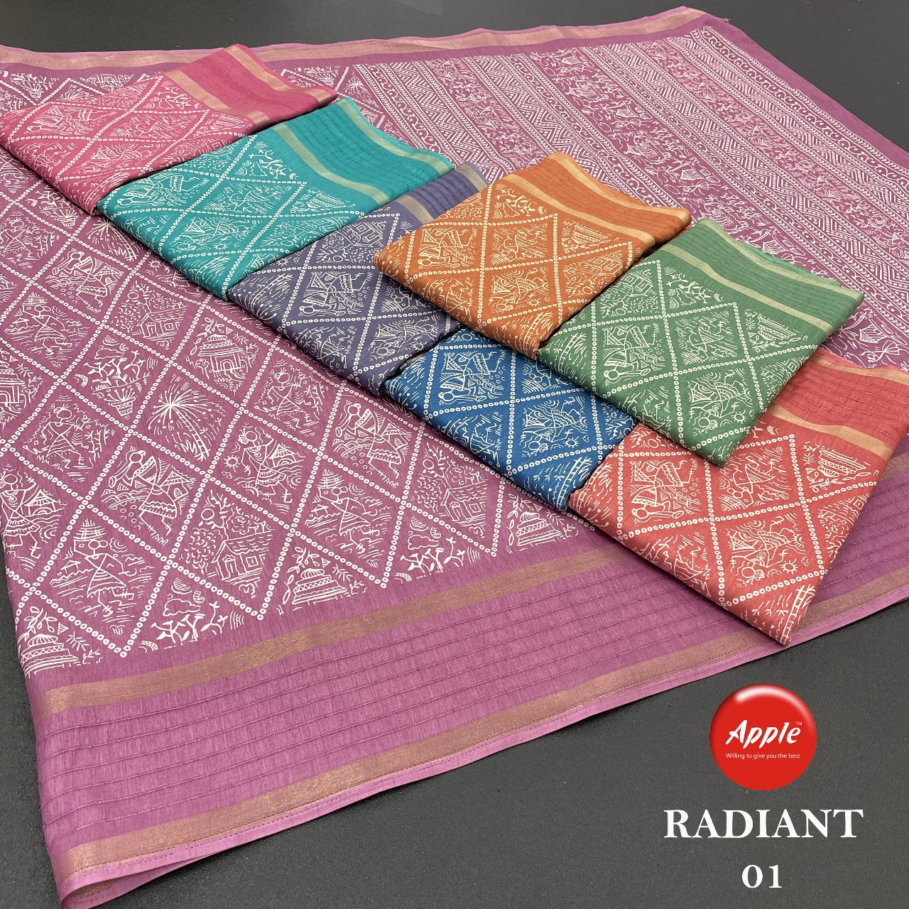 Radiant Apple Sarees