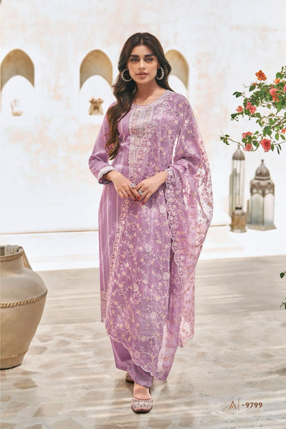 Raha Aashirwad Creation Silk Pant Style Suits