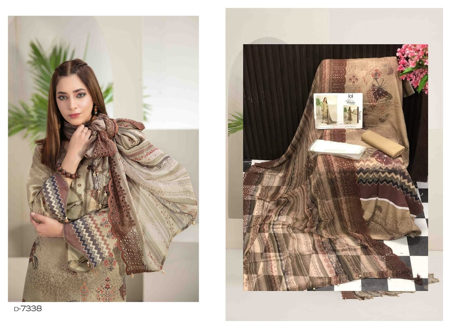 Raina Shahid Tawakkal Lawn Original Pakistani Suits