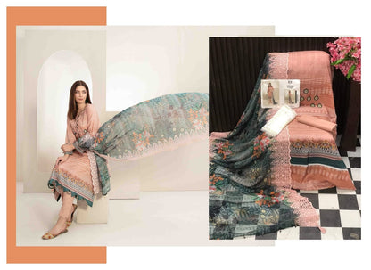 Raina Shahid Tawakkal Lawn Original Pakistani Suits