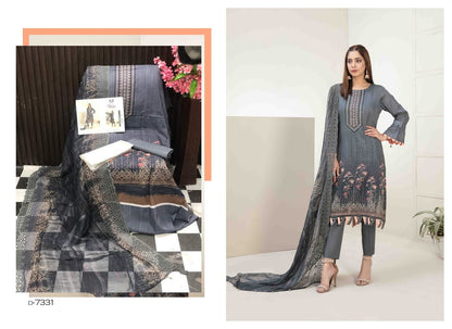 Raina Shahid Tawakkal Lawn Original Pakistani Suits