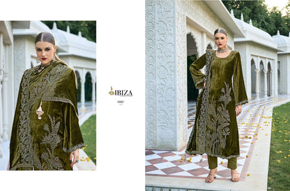 Rajkumari Ibiza Viscose Velvet Suits