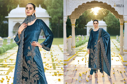 Rajkumari Ibiza Viscose Velvet Suits