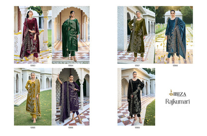 Rajkumari Ibiza Viscose Velvet Suits