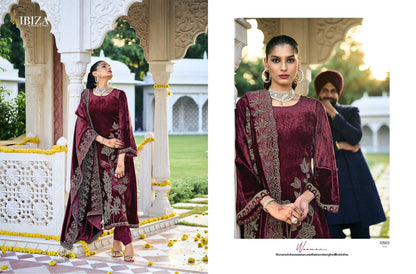 Rajkumari Ibiza Viscose Velvet Suits