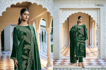 Rajkumari Ibiza Viscose Velvet Suits