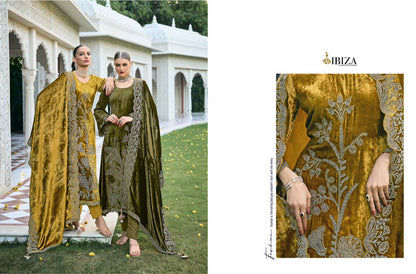 Rajkumari Ibiza Viscose Velvet Suits