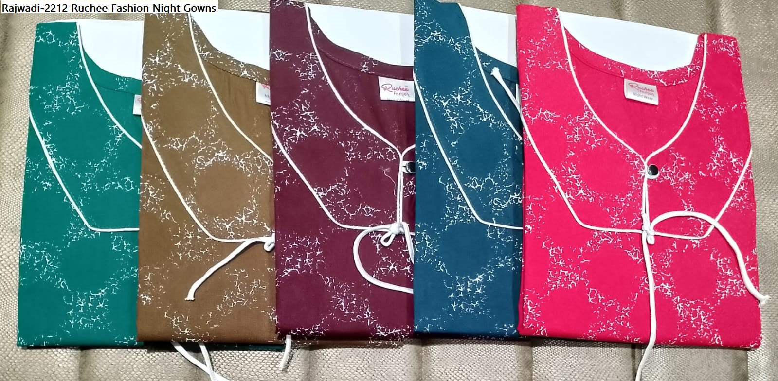 Rajwadi-2212 Ruchee Fashion Cotton Night Gowns
