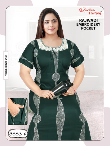 Rajwadi-2912 Ruchee Fashion Cotton Night Gowns