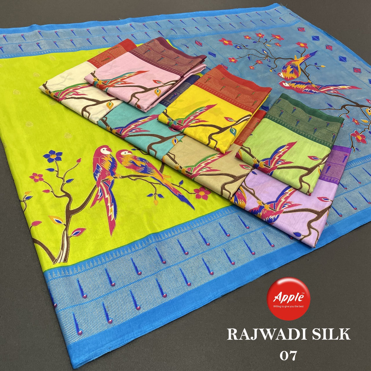 Rajwadi Silk 04-05-06-07 Apple Sarees