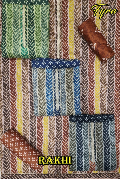 Rakhi 4 Matching Fyra Pashmina Suits