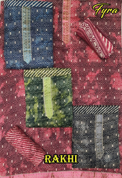 Rakhi 4 Matching Fyra Pashmina Suits