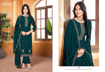 Ramiza Vol 3 Vishnu Impex Georgette Pant Style Suits
