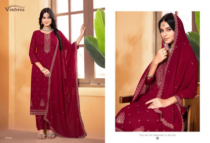 Ramiza Vol 3 Vishnu Impex Georgette Pant Style Suits
