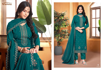 Ramiza Vol 3 Vishnu Impex Georgette Pant Style Suits