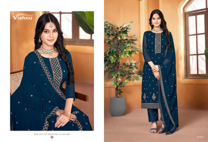 Ramiza Vol 3 Vishnu Impex Georgette Pant Style Suits