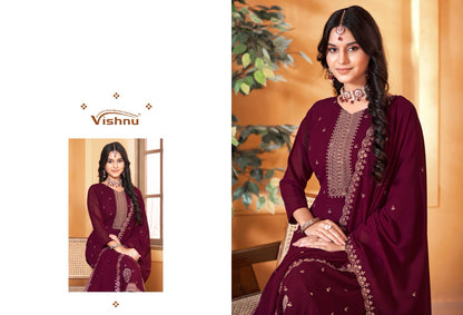 Ramiza Vol 3 Vishnu Impex Georgette Pant Style Suits