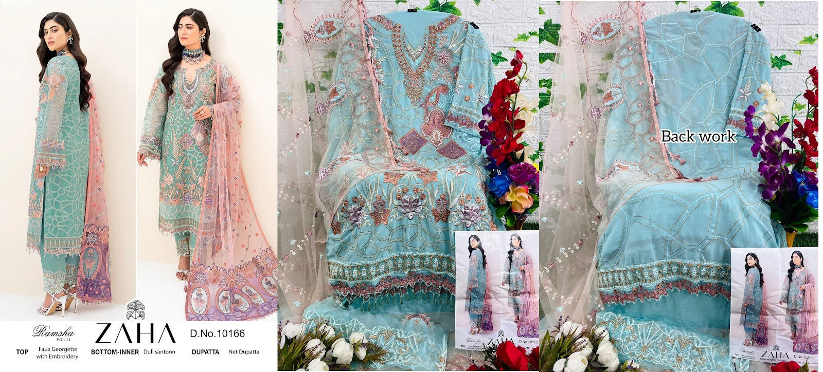 Ramsha Vol 11 Zaha Georgette Pakistani Salwar Suits