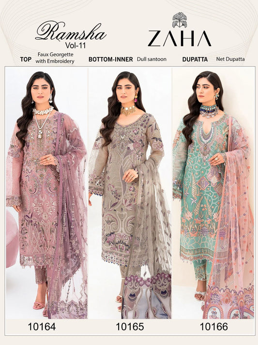 Ramsha Vol 11 Zaha Georgette Pakistani Salwar Suits