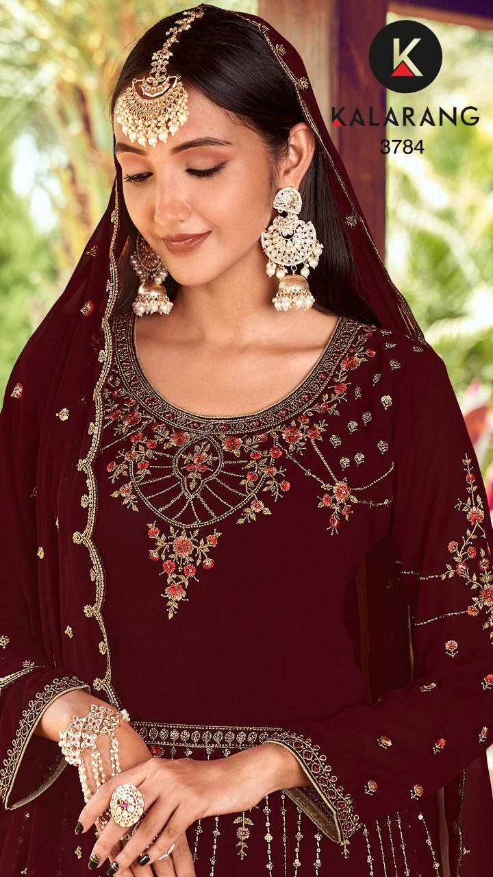 Ranchi Kalarang Georgette Sharara Style Suits