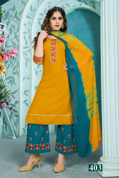 Rang Rasiya Vol 4 Kinti Rayon Readymade Plazzo Style Suits