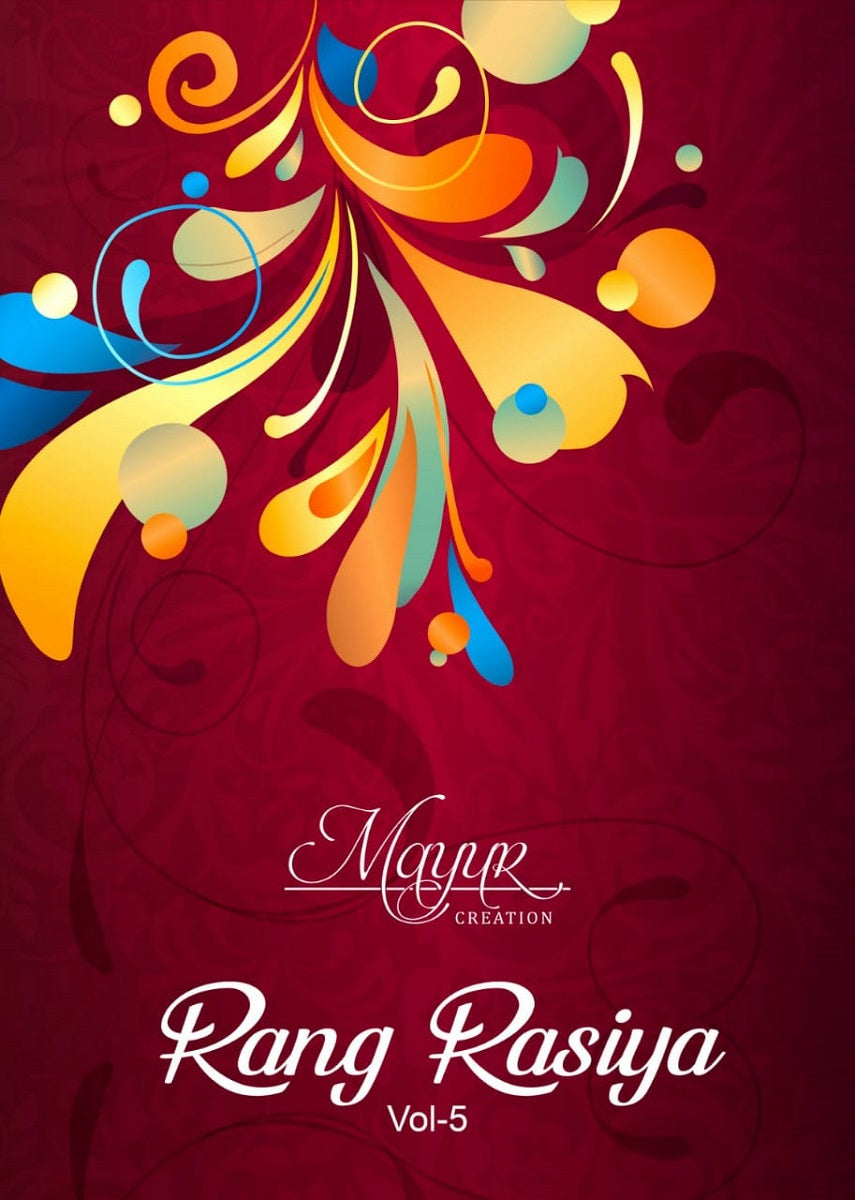 Rang Rasiya Vol 5 Mayur Creation Cotton Dress Material