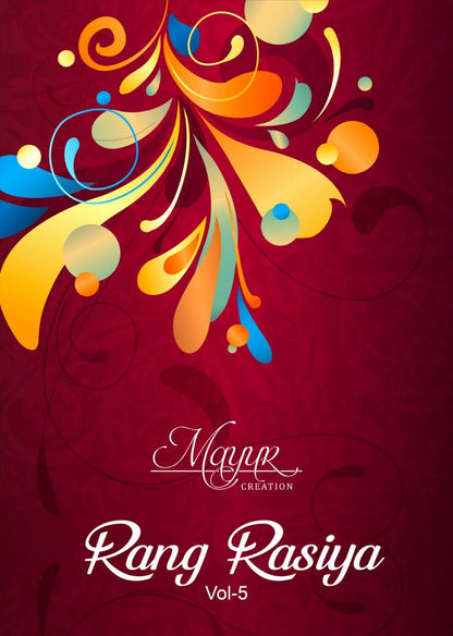 Rang Rasiya Vol 5 Mayur Creation Cotton Dress Material