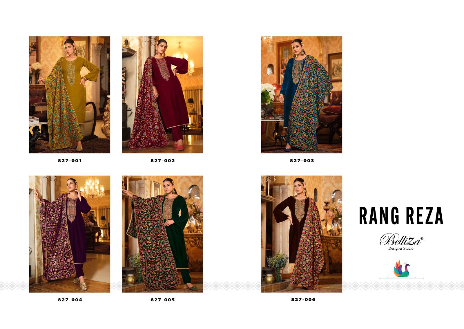Rang Reza Belliza Designer Studio Velvet Suits