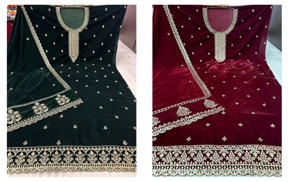 Rangeen Nayandeep Velvet Suits