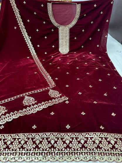 Rangeen Nayandeep Velvet Suits