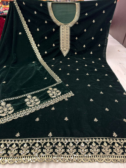 Rangeen Nayandeep Velvet Suits