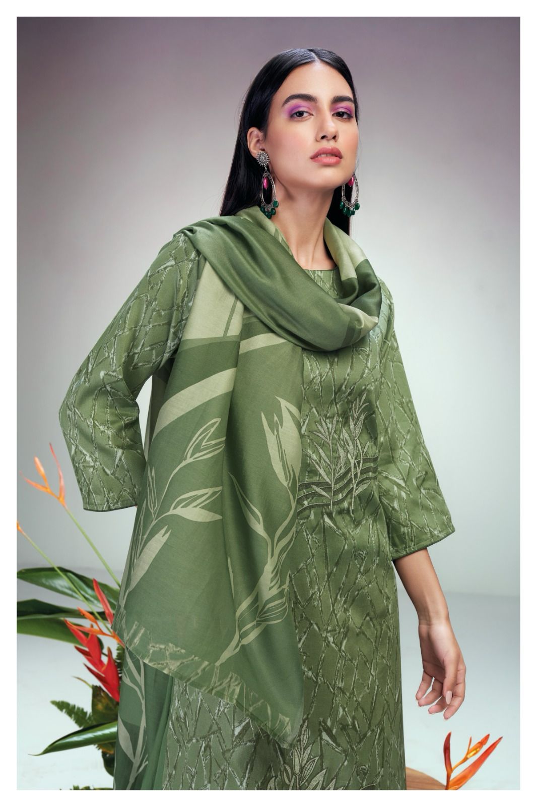 Rangika 2104 Ganga Cotton Silk Plazzo Style Suits