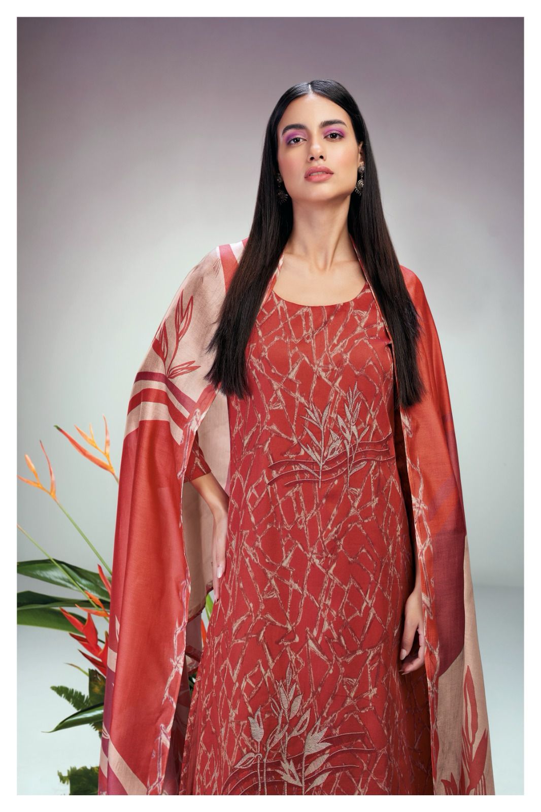 Rangika 2104 Ganga Cotton Silk Plazzo Style Suits