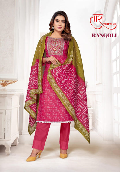 Rangoli Tara Textile Pant Style Suits