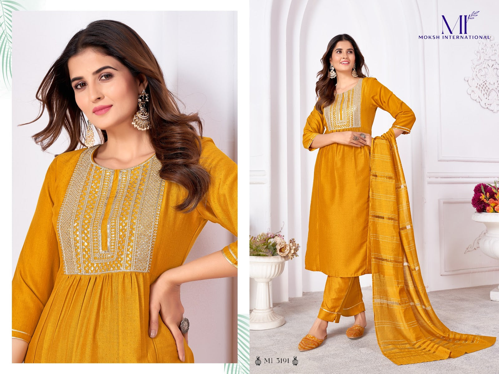 Rangoli Vol 1 Moksh International Silk Readymade Pant Style Suits