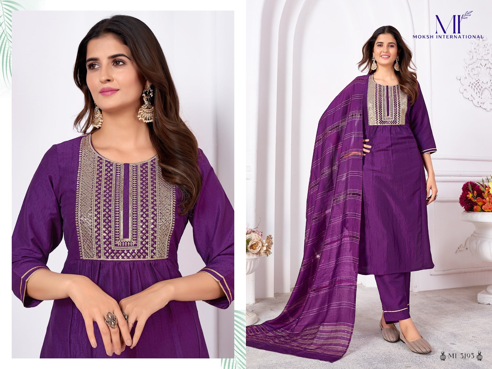 Rangoli Vol 1 Moksh International Silk Readymade Pant Style Suits