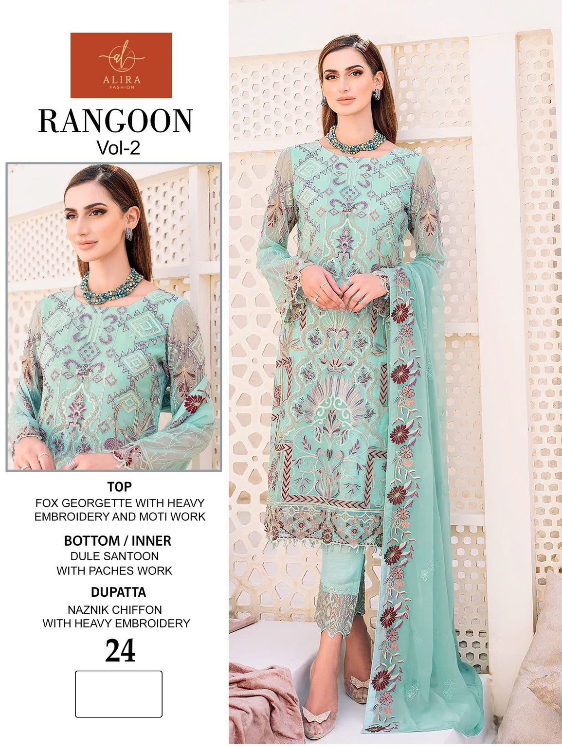 Rangoon Vol 2 Alira Fashion Georgette Pakistani Salwar Suits