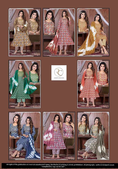 Rangrez Ramdev Creation Capsule Readymade Anarkali Suits