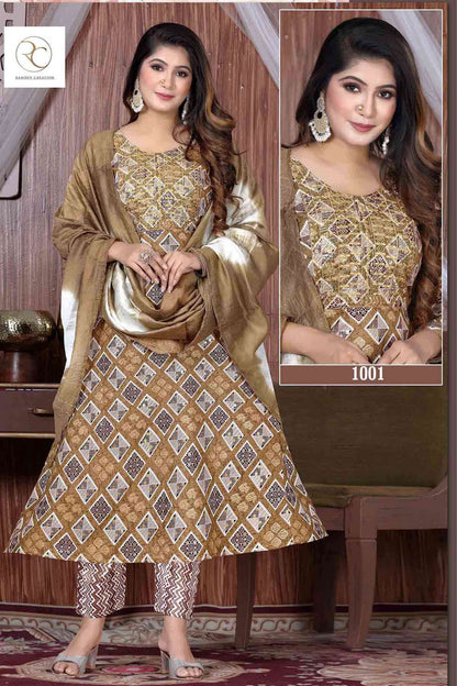 Rangrez Ramdev Creation Capsule Readymade Anarkali Suits