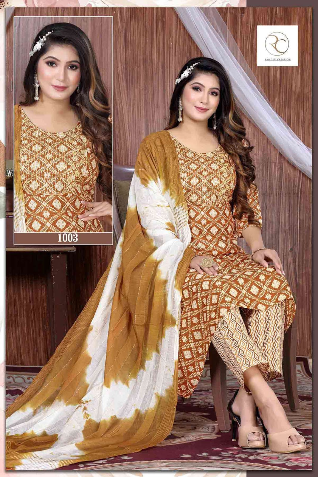 Rangrez Ramdev Creation Capsule Readymade Anarkali Suits