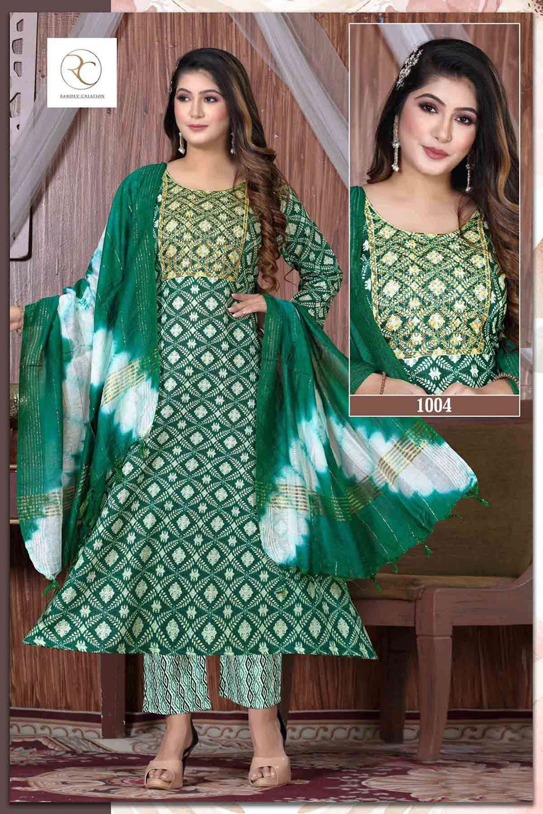 Rangrez Ramdev Creation Capsule Readymade Anarkali Suits