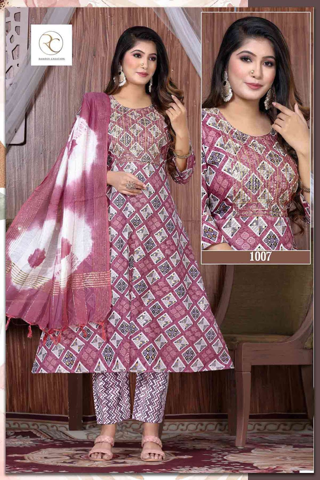 Rangrez Ramdev Creation Capsule Readymade Anarkali Suits