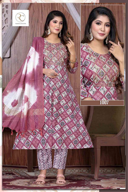 Rangrez Ramdev Creation Capsule Readymade Anarkali Suits