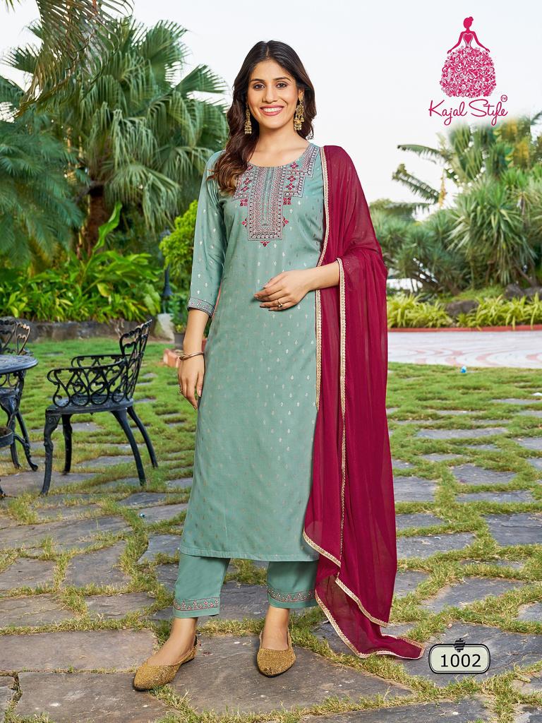 Rangrez Vol 1 Kajal Style Rayon Readymade Pant Style Suits