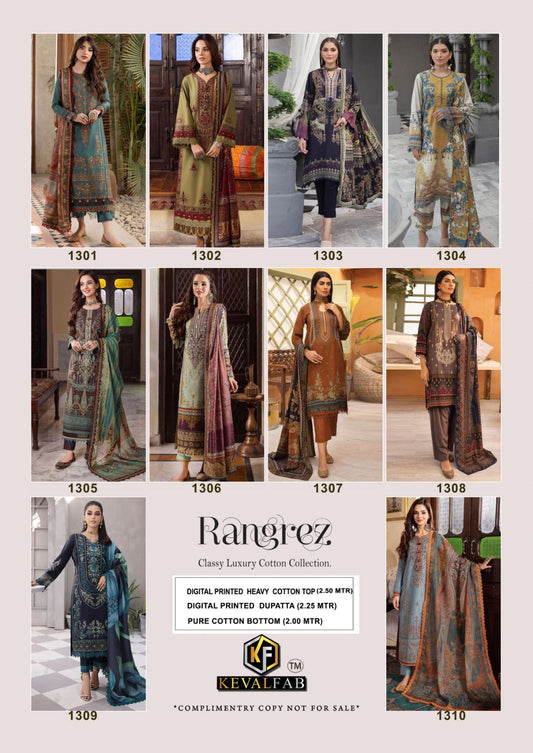 Rangrez Vol 3 Keval Fab Karachi Salwar Suits
