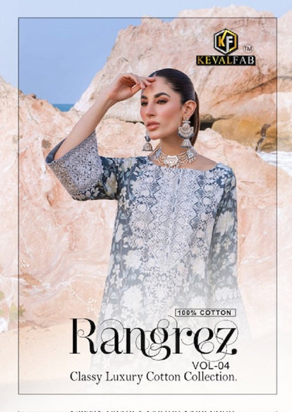 Rangrez Vol 4 Keval Fab Cotton Karachi Salwar Suits