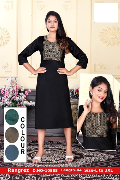Rangrezz Zoya Two Tone Knee Length Kurtis