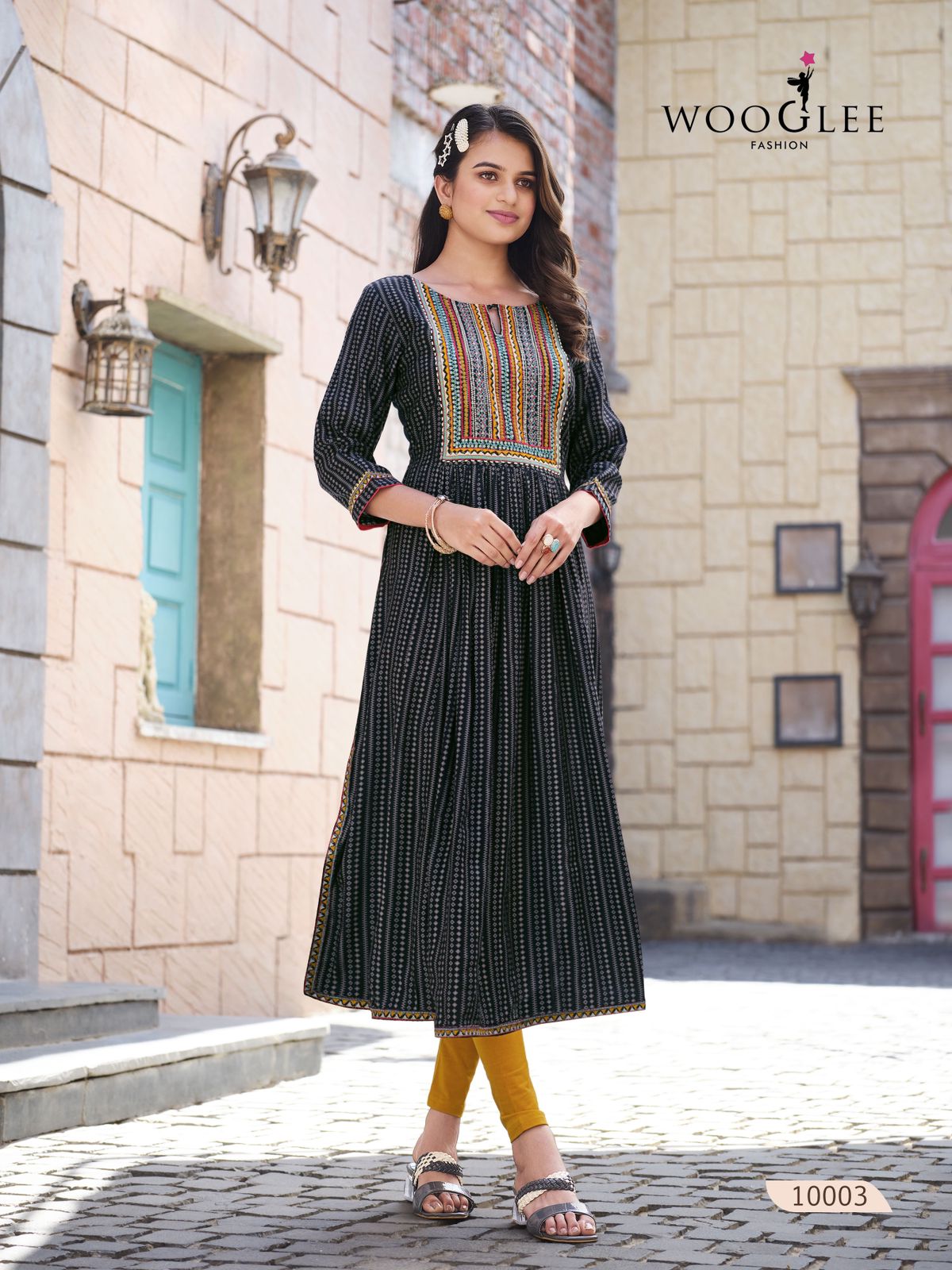 Rangroop Wooglee Rayon Naira Cut Kurtis